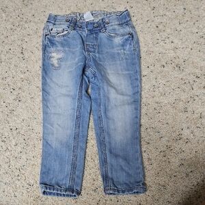 H&M Light Blue Cropped Baby Jeans